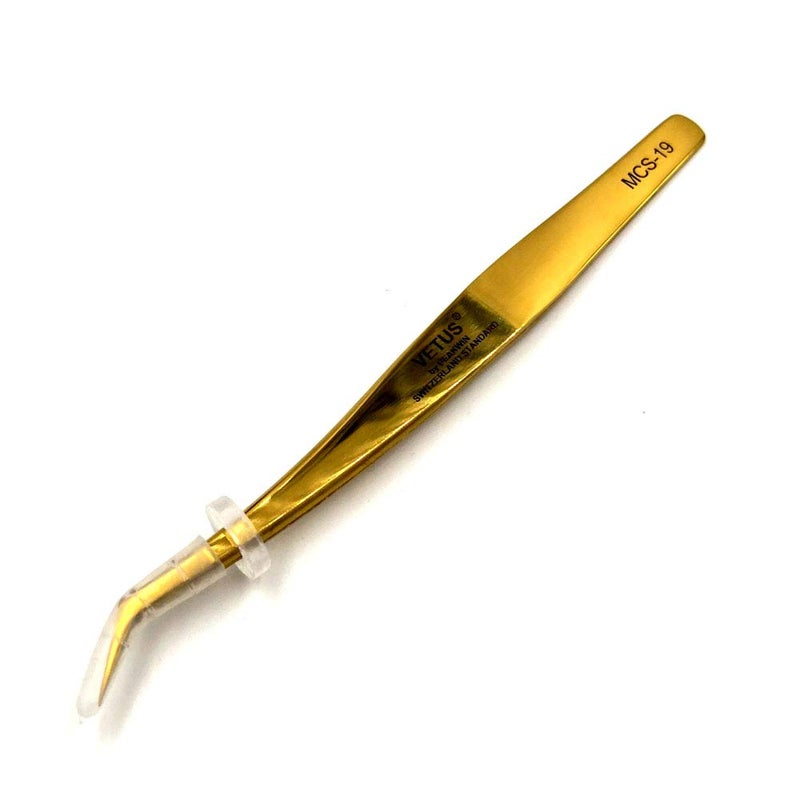 Vetus MCS Makeups Tweezers for Beauty Eyelashes Grip Picking Selection Works (MCS-19) - Image 1